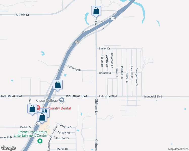 map of restaurants, bars, coffee shops, grocery stores, and more near 4042 Carrera Lane in Abilene
