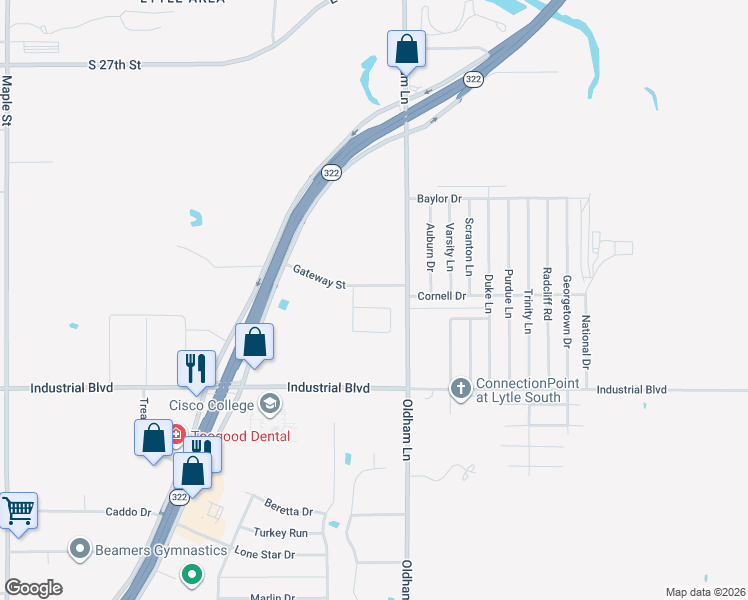 map of restaurants, bars, coffee shops, grocery stores, and more near 4126 Carrera Lane in Abilene