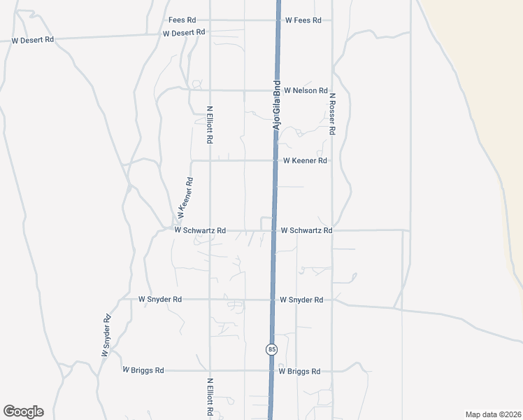 map of restaurants, bars, coffee shops, grocery stores, and more near 2601 Arizona 85 in Ajo