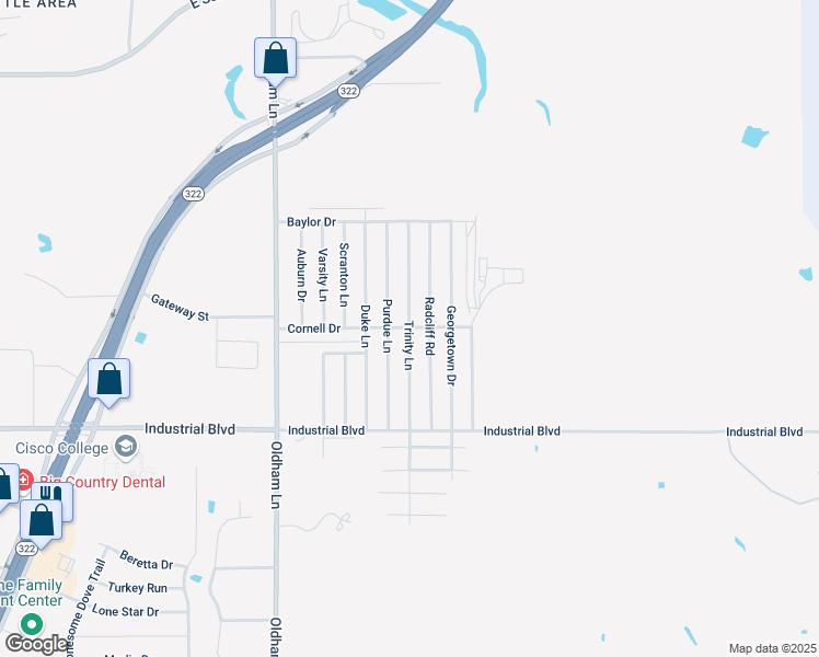 map of restaurants, bars, coffee shops, grocery stores, and more near 3800 Trinity Lane in Abilene