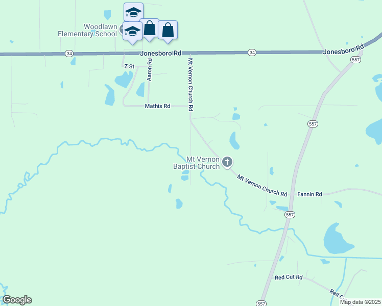 map of restaurants, bars, coffee shops, grocery stores, and more near Lee Gates Road in Ouachita Parish
