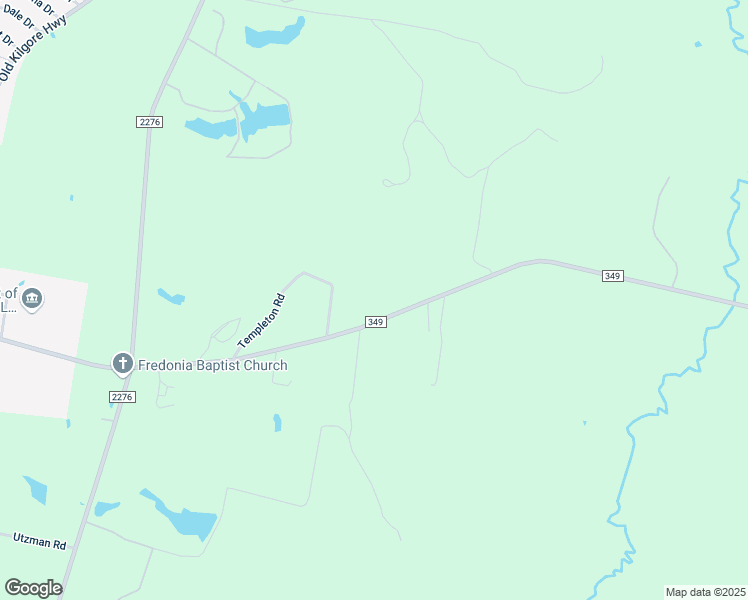 map of restaurants, bars, coffee shops, grocery stores, and more near 6053 Farm to Market 349 in Kilgore