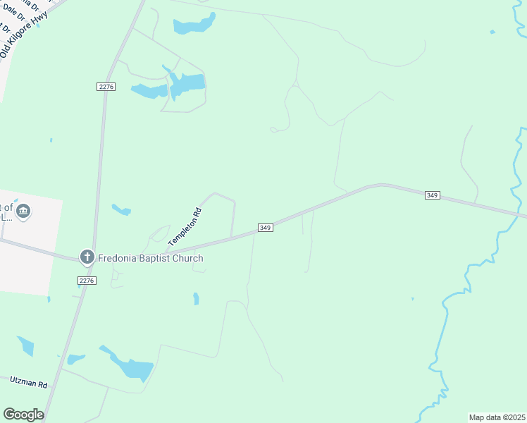 map of restaurants, bars, coffee shops, grocery stores, and more near 6053 Farm to Market 349 in Kilgore