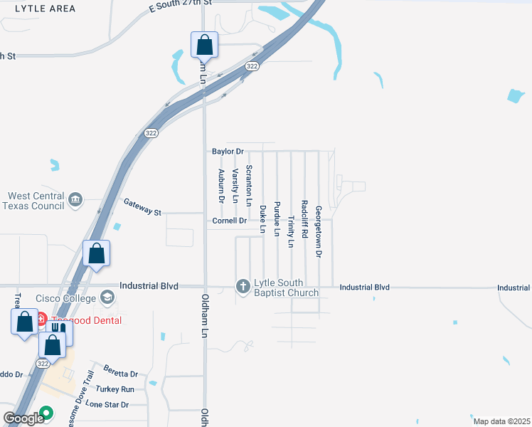 map of restaurants, bars, coffee shops, grocery stores, and more near 3765 Duke Lane in Abilene