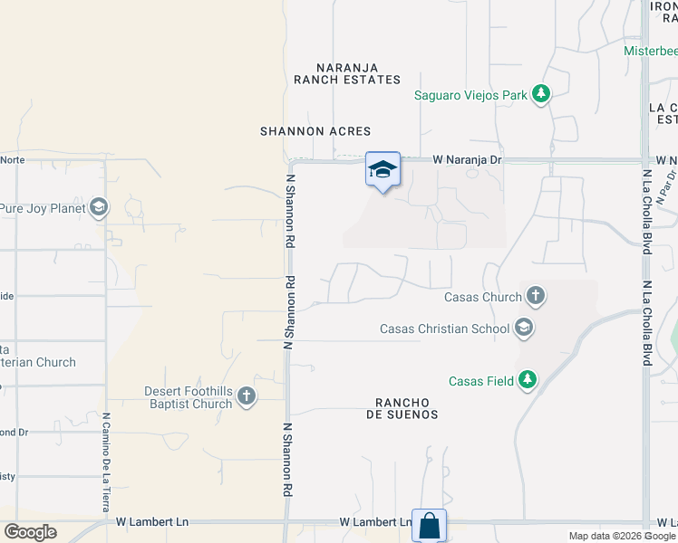 map of restaurants, bars, coffee shops, grocery stores, and more near 2751 W Plateau Ridge Dr in Tucson