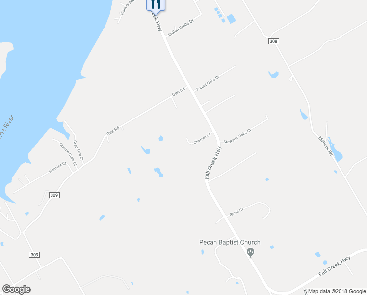 map of restaurants, bars, coffee shops, grocery stores, and more near 6520 Fall Creek Highway in Granbury