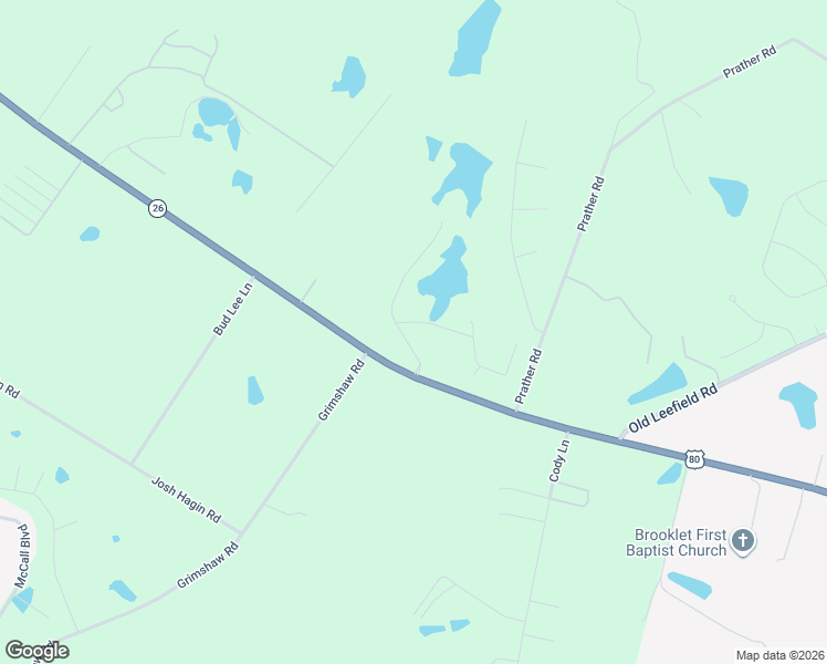 map of restaurants, bars, coffee shops, grocery stores, and more near 1600 Lennox Road in Statesboro