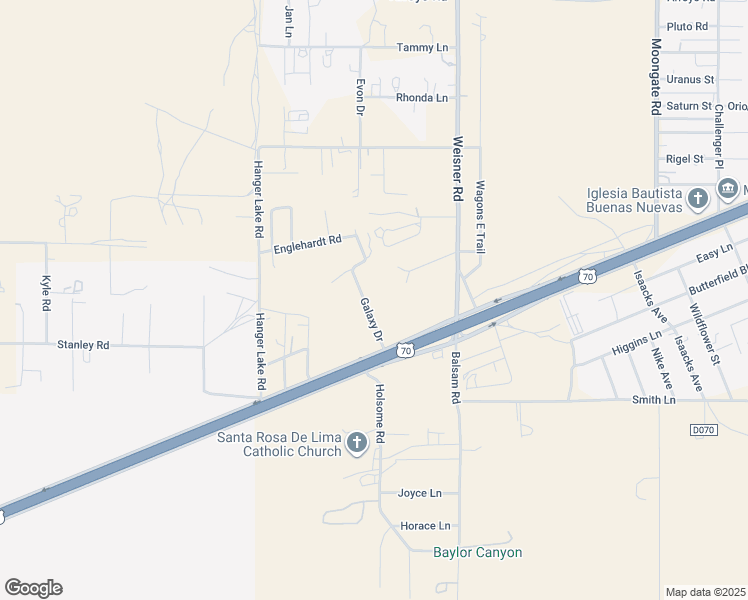 map of restaurants, bars, coffee shops, grocery stores, and more near 5756 Galaxy Drive in Las Cruces