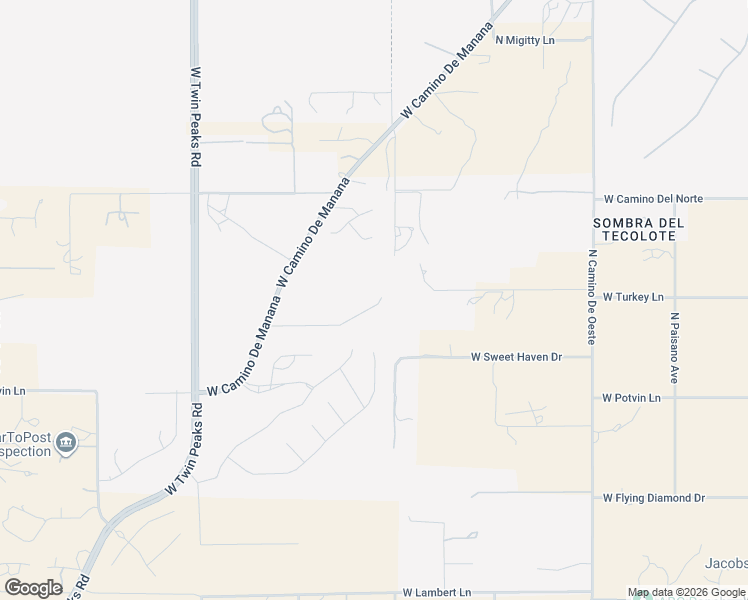 map of restaurants, bars, coffee shops, grocery stores, and more near 5038 West Tavira Way in Oro Valley