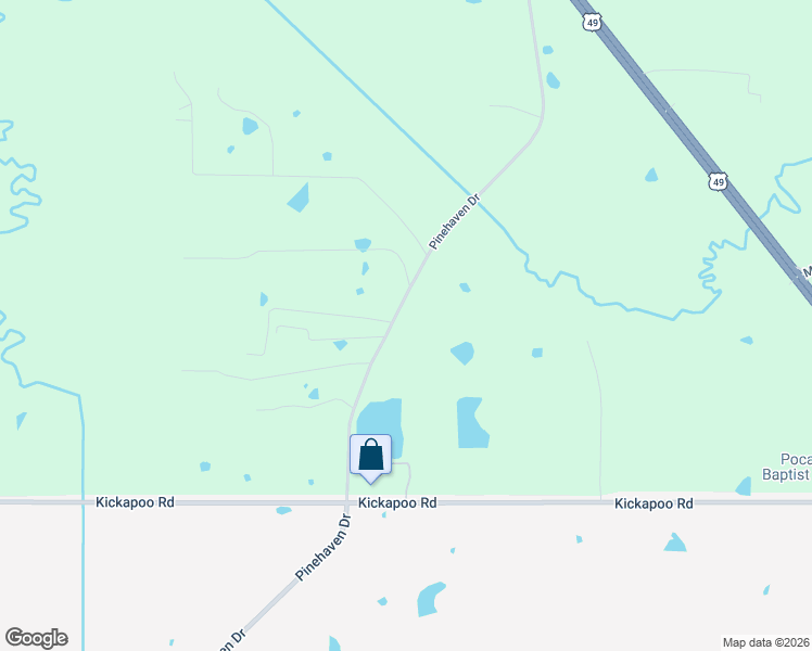 map of restaurants, bars, coffee shops, grocery stores, and more near 4105 Pinehaven Drive in Jackson