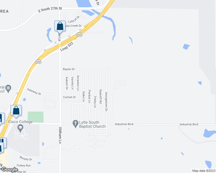 map of restaurants, bars, coffee shops, grocery stores, and more near 3717 Georgetown Drive in Abilene
