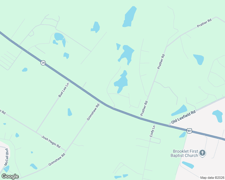 map of restaurants, bars, coffee shops, grocery stores, and more near 1600 Lennox Road in Statesboro