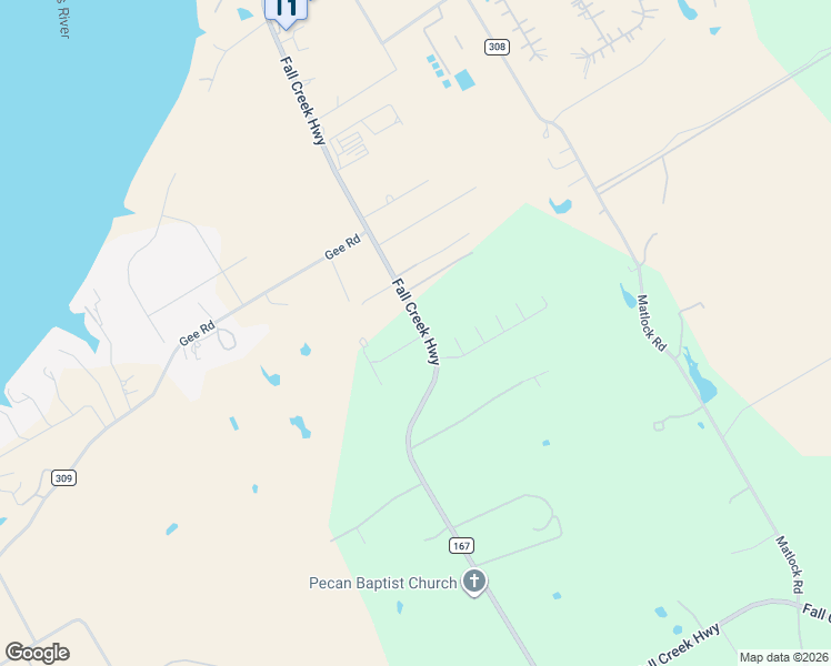 map of restaurants, bars, coffee shops, grocery stores, and more near 6520 Fall Creek Highway in Granbury