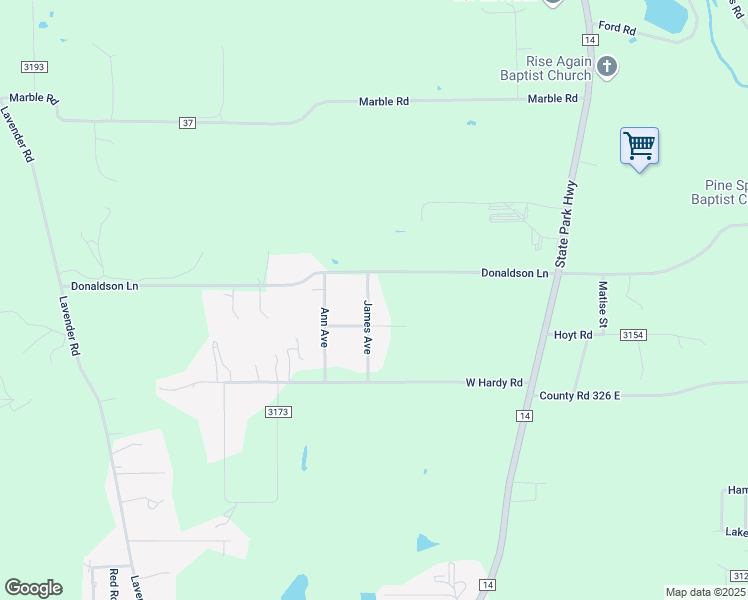 map of restaurants, bars, coffee shops, grocery stores, and more near 9702 James Avenue in Tyler
