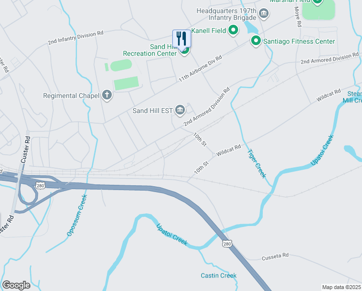 map of restaurants, bars, coffee shops, grocery stores, and more near in Columbus