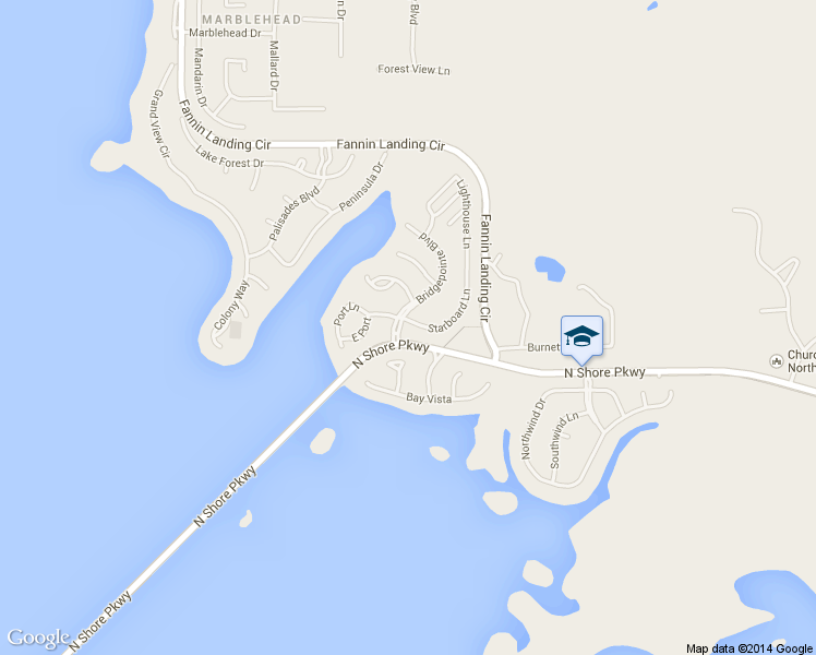 map of restaurants, bars, coffee shops, grocery stores, and more near 104 Bridgepointe Blvd in Brandon
