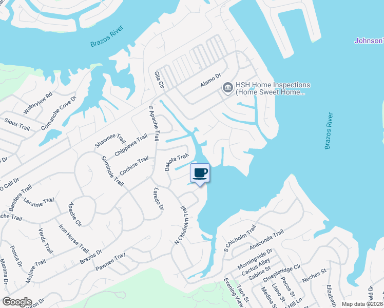 map of restaurants, bars, coffee shops, grocery stores, and more near 4023 Dakota Trail in Granbury