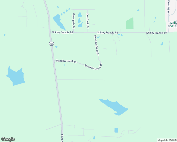 map of restaurants, bars, coffee shops, grocery stores, and more near 8959 Meadow Creek Drive in Shreveport