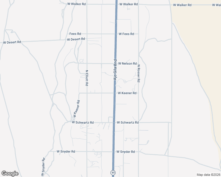 map of restaurants, bars, coffee shops, grocery stores, and more near 1122 West Keener Road in Ajo