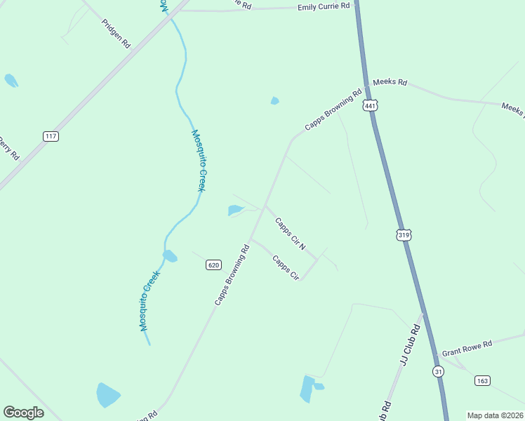 map of restaurants, bars, coffee shops, grocery stores, and more near 2001 Scharie Lane in Rentz