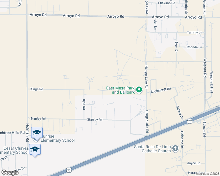 map of restaurants, bars, coffee shops, grocery stores, and more near 6439 Queen Ann Court in Las Cruces
