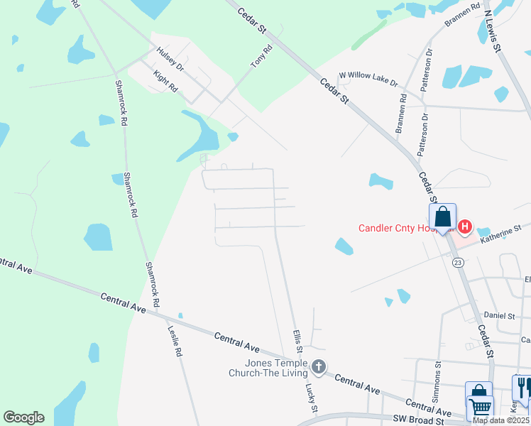 map of restaurants, bars, coffee shops, grocery stores, and more near 910 Boston Street in Metter