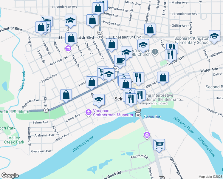 map of restaurants, bars, coffee shops, grocery stores, and more near in 