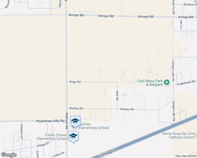 map of restaurants, bars, coffee shops, grocery stores, and more near 5235 Rich Pl in Las Cruces