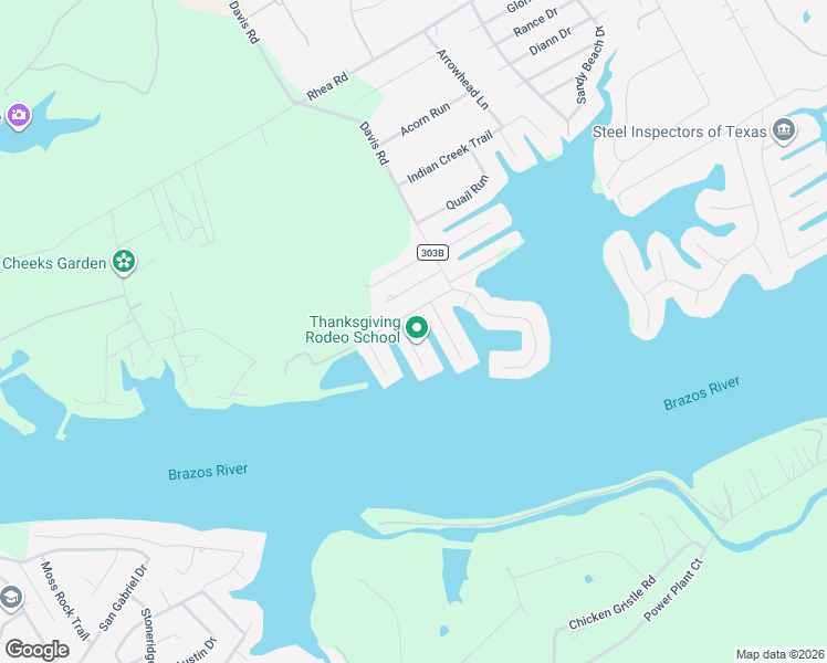 map of restaurants, bars, coffee shops, grocery stores, and more near 3615 West Holiday Estates Court in Granbury