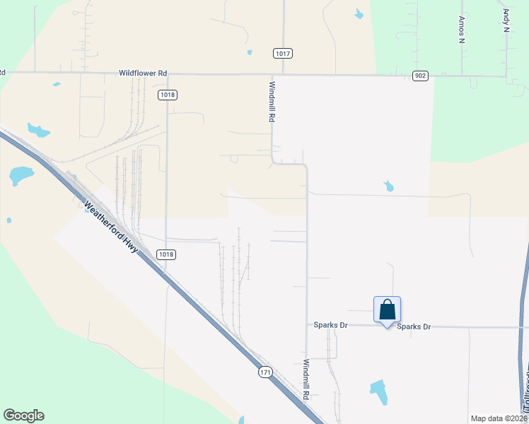 map of restaurants, bars, coffee shops, grocery stores, and more near 3709 Windmill Road in Joshua