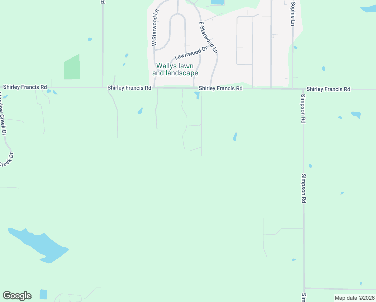 map of restaurants, bars, coffee shops, grocery stores, and more near 8275 Shirley Francis Road in Shreveport