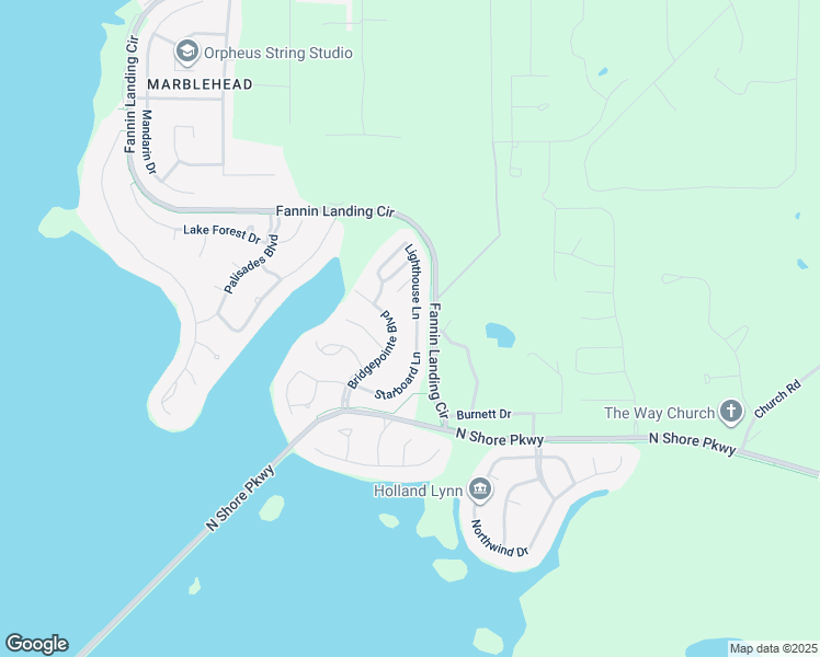 map of restaurants, bars, coffee shops, grocery stores, and more near 239 Lighthouse Lane in Brandon