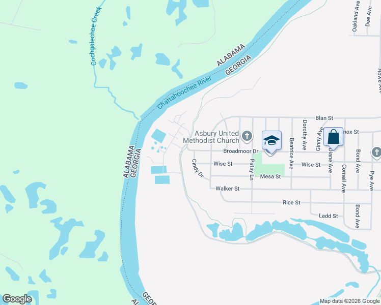 map of restaurants, bars, coffee shops, grocery stores, and more near 2401 Broadmoor Drive in Columbus