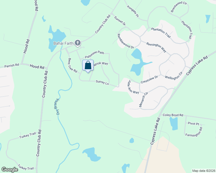 map of restaurants, bars, coffee shops, grocery stores, and more near 235 Surrey Lane in Statesboro
