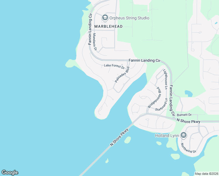 map of restaurants, bars, coffee shops, grocery stores, and more near 109 Grandview Circle in Brandon