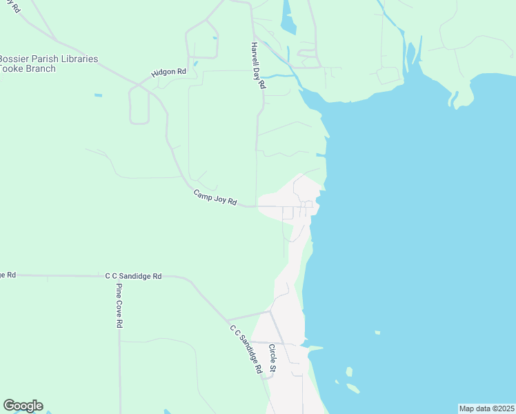 map of restaurants, bars, coffee shops, grocery stores, and more near 4401 Camp Joy Road in Haughton