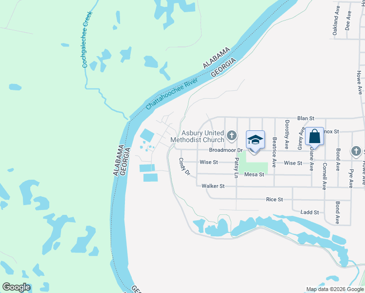 map of restaurants, bars, coffee shops, grocery stores, and more near 2401 Broadmoor Drive in Columbus