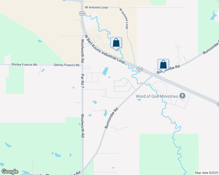 map of restaurants, bars, coffee shops, grocery stores, and more near 103-199 Summit St in Shreveport