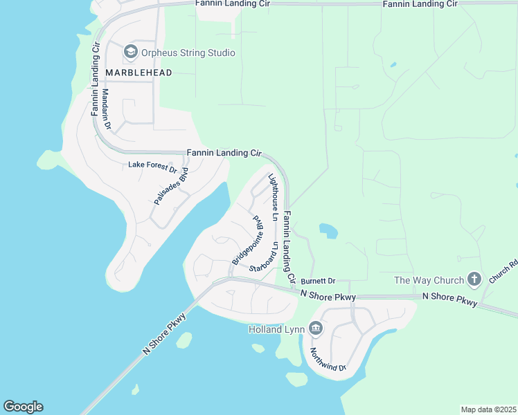 map of restaurants, bars, coffee shops, grocery stores, and more near 309 Starboard Lane in Brandon