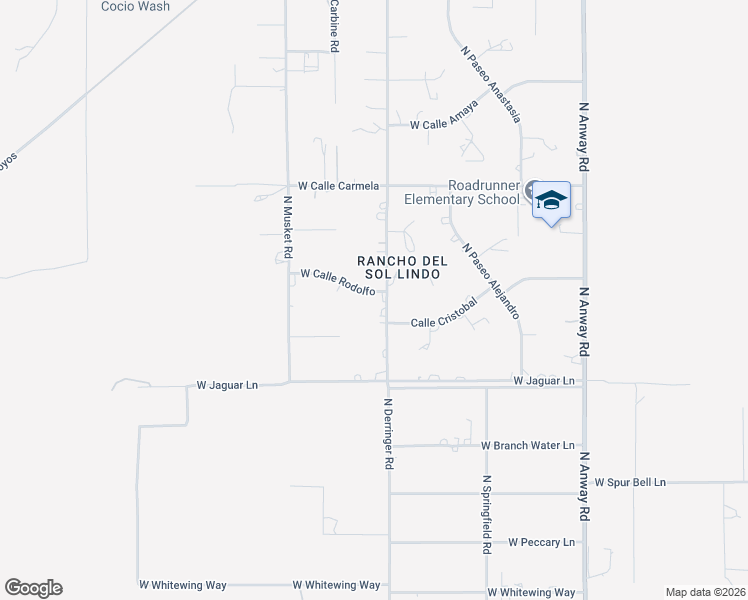 map of restaurants, bars, coffee shops, grocery stores, and more near 11303 North Derringer Road in Marana