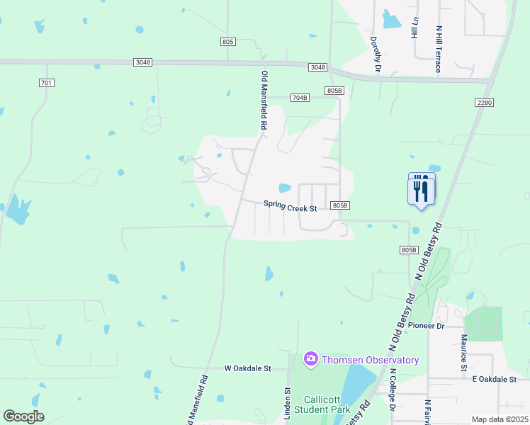 map of restaurants, bars, coffee shops, grocery stores, and more near 1010 Shelly Drive in Cleburne
