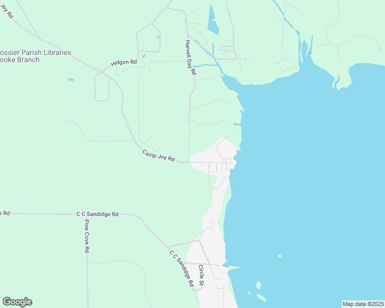 map of restaurants, bars, coffee shops, grocery stores, and more near 4401 Camp Joy Road in Haughton
