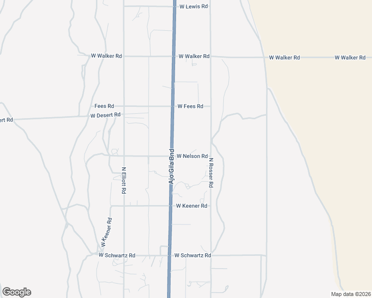 map of restaurants, bars, coffee shops, grocery stores, and more near 3060 North Ajo Gila Bend Highway in Ajo