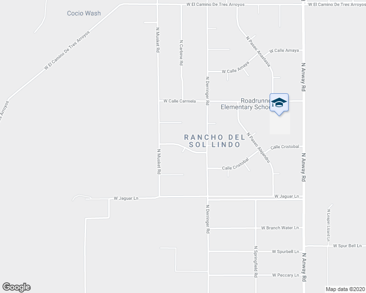 map of restaurants, bars, coffee shops, grocery stores, and more near West Calle Rodolfo in Marana