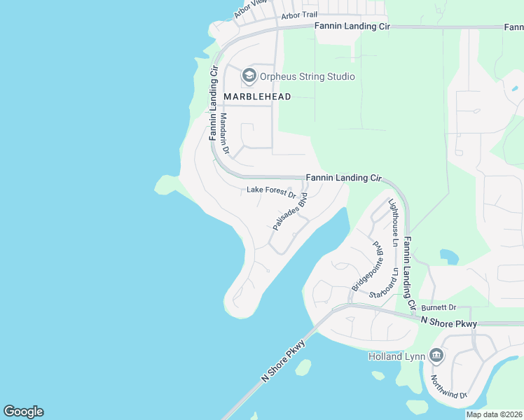 map of restaurants, bars, coffee shops, grocery stores, and more near 407 Daniel Drive in Brandon