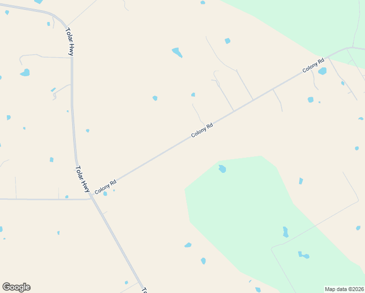 map of restaurants, bars, coffee shops, grocery stores, and more near 8520 Colony Road in Tolar