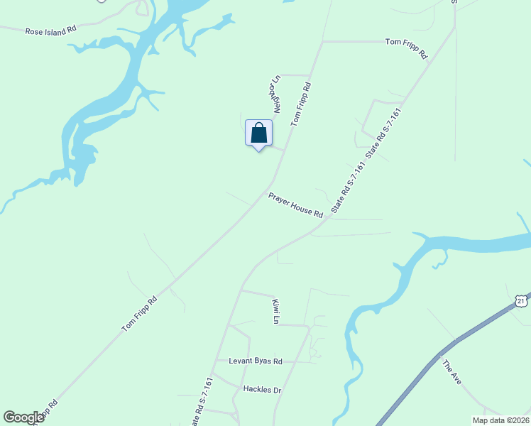 map of restaurants, bars, coffee shops, grocery stores, and more near 200 Tom Fripp Road in Saint Helena Island