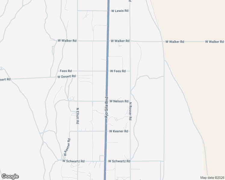 map of restaurants, bars, coffee shops, grocery stores, and more near 3060 North Ajo Gila Bend Highway in Ajo