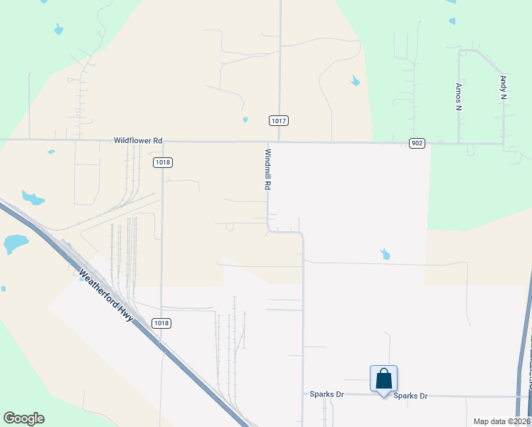 map of restaurants, bars, coffee shops, grocery stores, and more near 3948 Windmill Road in Joshua