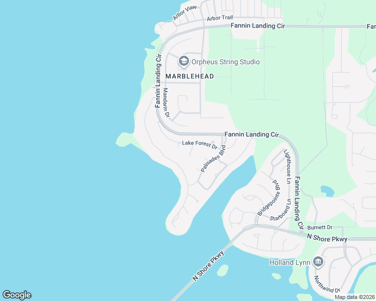 map of restaurants, bars, coffee shops, grocery stores, and more near 407 Daniel Drive in Brandon